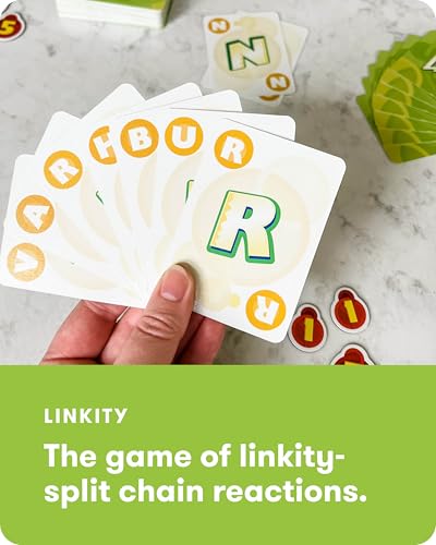 SimplyFun Linkity - Engaging Vocabulary and Word Association Educational Game for Ages 8 & Up, Perfect Word Game for Kids for Family Night, Classroom Learning, and Parties, for 3-8 Players - style: Linkity