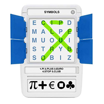 100 PICS Word Search Travel Game - 100 Puzzles with Picture Clues | 50 Wipe Clean Cards with Slide Reveal case and Pen | Activity, Gift, Stocking Stuffer | for Kids and Adults, Age 6+ - style: Word Search