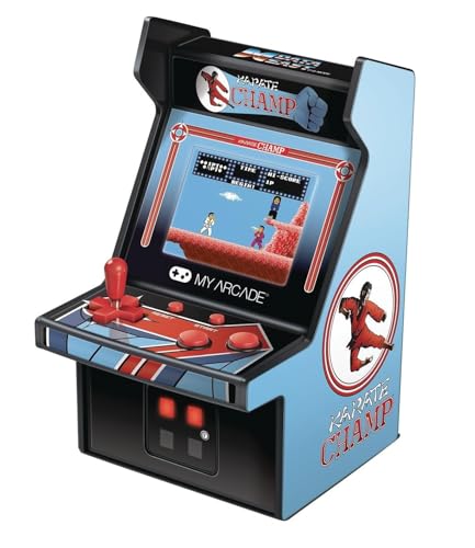 My Arcade Karate Champ Micro Player Arcade Machine: Fully Playable, 6.75 Inch Collectible, Color Display, Speaker, Volume Buttons, Headphone Jack - Electronic Games - style: Karate Champ