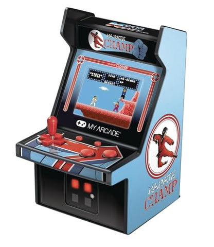 My Arcade Karate Champ Micro Player Arcade Machine: Fully Playable, 6.75 Inch Collectible, Color Display, Speaker, Volume Buttons, Headphone Jack - Electronic Games - style: Karate Champ