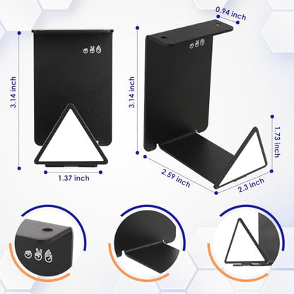 HC128 Headphone Holder Hanger for Desk, Include Adhesive Strips, Universal Headset Stand for PS4/PS5/Xbox/PC/Mac/Headphones Game Controller Hanger (Triangle) - style: Triangle