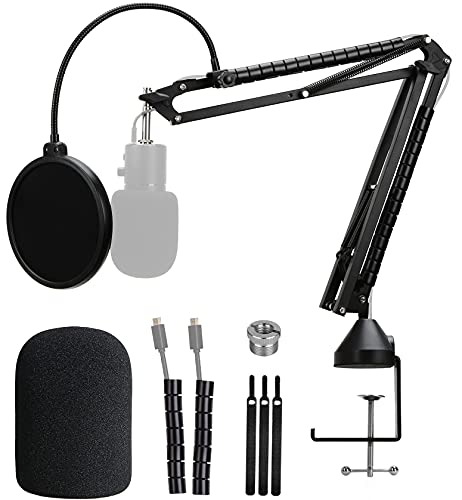 Razer Seiren X Boom Arm with Pop Filter - Professional Mic Stand for Broadcasting and Recording by YOUSHARES - color: 04 Heavy Duty