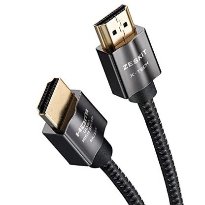 Zeskit X-Tech 48Gbps Ultra High Speed HDMI Cable 5ft, 8K60 4K120 144Hz eARC HDR HDCP 2.2 2.3 Compatible with Dolby Vision Apple TV 4K Roku Sony LG Samsung Xbox Series X RTX 3080 PS4 PS5 - size: 5 ft