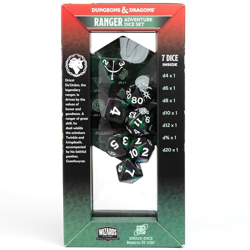 D&D Adventure Dice (Legend of Drizzt) - style: Legend of Drizzt