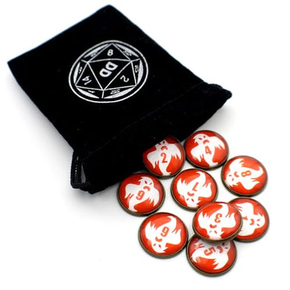 D&D Numbered Monster Token Markers for Dungeons and Dragons (Ghost) - style: Ghost