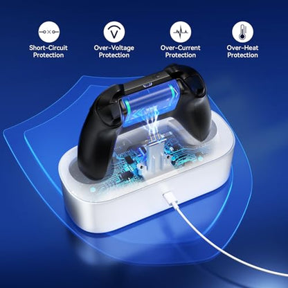 NEWDERY Charger Station for Xbox Wireless Controllers, Fast Charging Dock Single Charging Stand for Xbox One/Series X|S Controller