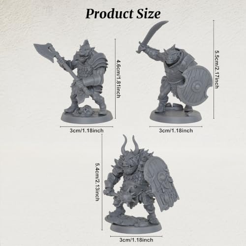 Fantasy DND Miniatures- Role Playing Tabletop Game Minis Orc Boar Fighter AS1029 | Premium 1:56 scale unpainted miniatures set; ideal fantasy Rpg Figure collection for tabletop rpg game custom painters.