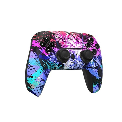 Custom Controllerzz Custom Wireless Controller Compatible with PS5 - Multiple Designs Available (Digital Mirage) - color: Digital Mirage