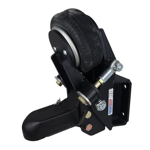 Shocker HD 25K Air Trailer Tongue Mount with Wallace 2-5/16" Ball Coupler, 4 Bolt Flat Plate Mount - size: 4 Bolt Flat Plate Mount