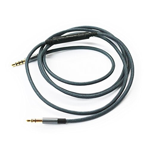 NewFantasia 3.5mm to 3.5mm Male Audio Cable Compatible with Skullcandy Hesh, Hesh 2, Hesh3, Crusher, Grind Headphones, Remote Volume Control Mic Compatible with Samsung Galaxy Android Phone