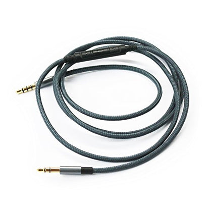 NewFantasia 3.5mm to 3.5mm Male Audio Cable Compatible with Skullcandy Hesh, Hesh 2, Hesh3, Crusher, Grind Headphones, Remote Volume Control Mic Compatible with Samsung Galaxy Android Phone