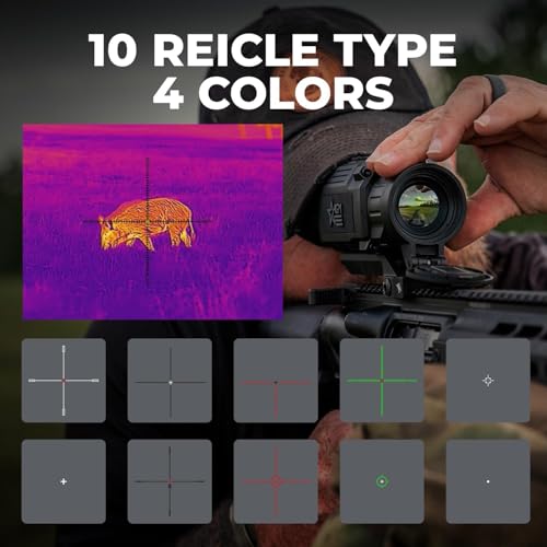 AGM Global Vision Rattler V2 Thermal Imaging Scope for Hunting, High Resolution with High Sensitivity Thermal Optics, Waterproof & Durable, Includes Thermal Targets & Cleaning Cloth - style: 25-384