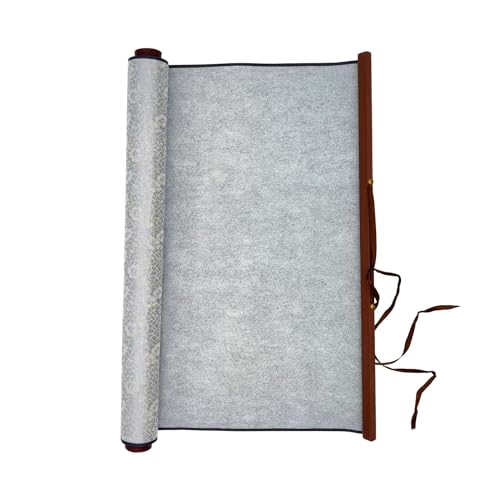 Flylin Calligraphy Cloth, Reusable Chinese Calligraphy Practicing Tool Magic Water Painting Paper Ten Thousand Times Writing Cloth Scroll for Home School (Grey) - color: Grey