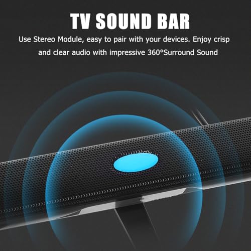 UKCOCO USB 2.0 Soundbar Speaker for Laptop Desktop Pc Mini Wired Stereo Sound Bar with 360 Surround Sound Compact Portable USB Speaker for Office Workstation
