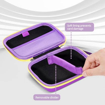 ProCase Hard Playing Card Game Carrying Case, Holds 300+ Cards -Purple | Travel Storage Box, Compatible with UNO, Five Crowns, SKYJO, PlayMonster and More Card Games, Case Only - color: Purple