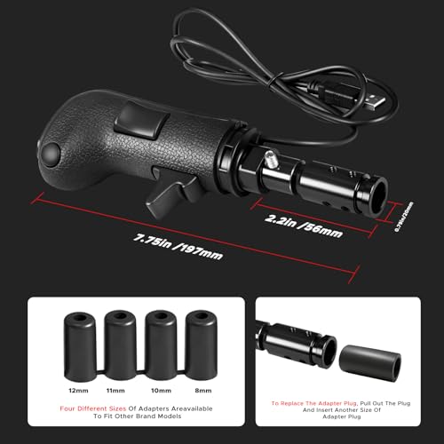 Rogierra USB American Truck Simulator Shifter, Gearshift Knob Compatible with ATS & ETS2 Games, PC Sim Racing Shifter Compatible with Logitech G27 G29 G920 Thrustmaster TH8A Fanatec