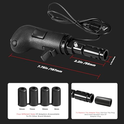 Rogierra USB American Truck Simulator Shifter, Gearshift Knob Compatible with ATS & ETS2 Games, PC Sim Racing Shifter Compatible with Logitech G27 G29 G920 Thrustmaster TH8A Fanatec