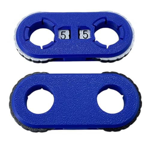 2 Pack MTG Life Counter - HP Tracker with Tracking Card Slot MTG Tabletop RPG Dungeons and Dragons (Blue) - color: Blue