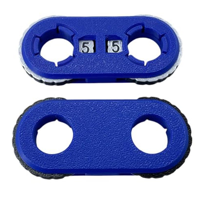 2 Pack MTG Life Counter - HP Tracker with Tracking Card Slot MTG Tabletop RPG Dungeons and Dragons (Blue) - color: Blue