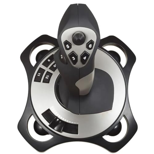 Flight Simulator or Normal any Simulator Compatible Joystick, Flight simulator controls, flight joystick controls, with Vibration Function and Throttle Controls, Wired Flight Stick.