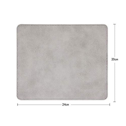 Non-Slip Rubber Base Mousepad for Laptop Computer PC Personality Desings Gaming Mouse Pad Mat 9.45 X 7.87 inch (Leahter Mouse Pad-Gray, 9.45 X 7.87 inch) - color: Leahter Mouse Pad-Gray