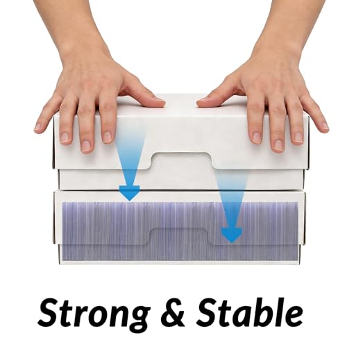 Toploder Trading Card Storage Box,1-Pack 4000 Count,Bulk Box For Card With Dividers&Labels,Card Storage Boxes for TCG/Magic/Mtg Basketball sports Cards - style: 5 Row-1 pack