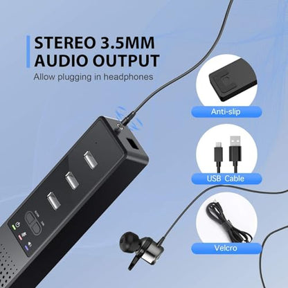 3 in 1 USB Computer Speaker with Microphone, PC Laptop Desktop Conference Speaker with Mic for Smart Home Office and Online Study，360 Degree Enhanced (1-Classic) - style: Classic