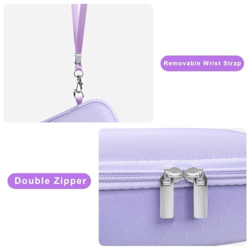 Canboc Carrying Case for PowerShot G7 X Mark III/ G7X Mark II Digital 4K Vlogging Camera, SX740 SX730 Camera Bag, Zipper Mesh Pocket fits USB Cable, Batteries, Purple - color: Purple