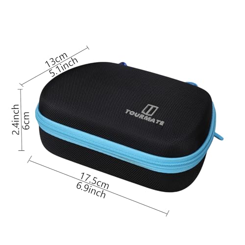 Tourmate Hard Controller Case Compatible for Switch Wireless Pro Controller, Travel Protective Carrying Storage Bag (Black & Blue) - color: Black & Blue