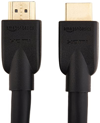 Amazon Basics High-Speed 4K Ultra HD HDMI 2.0 Cable for Blu-ray, 15 feet, Case of 28, 18 Gbps, 60 Hz, 2160p, 48 bit, Ethernet Ready, 3D, Black - size: 15 Feet