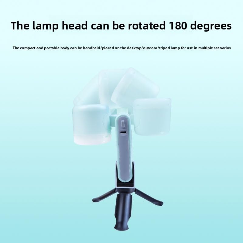12W Portable LED Video Light, 2500K-5600K Bi-Color Photography Fill Light with 180° Rotatable Head & Tripod, High CRI Handheld Lighting for YouTube, TikTok, Live Stream & Product Photography - color: green