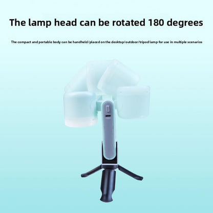 12W Portable LED Video Light, 2500K-5600K Bi-Color Photography Fill Light with 180° Rotatable Head & Tripod, High CRI Handheld Lighting for YouTube, TikTok, Live Stream & Product Photography - color: green