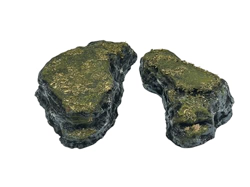 Legion Terrain - Hill Set B- Miniature Tabletop Wargaming Terrain (Painted) (Forest) - color: Forest