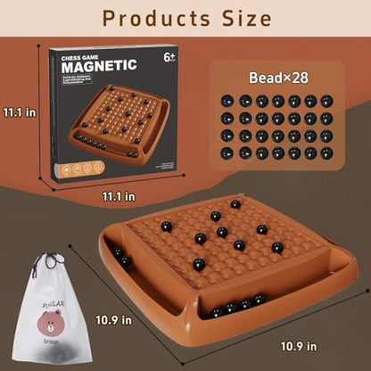 Magnet Game, Family Games for Kids and Adults, Board Games for Kids 8-12, Magnetic Games Ideal for Family and Friend Game Night, 2-4 Players, ChristmasGifts for Grandkids Teen Boys Girls (28pcs) - style: 28pcs