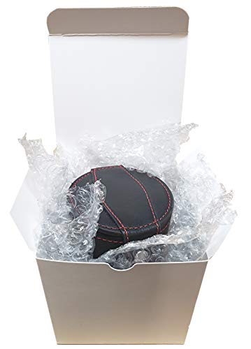 Cyber-Deals Set of 16mm Marbleized Dice and Black PU Leather, Velvet Lined Dice Cup with Storage Compartment (Gift Boxed) (Red Dice, Red Lining Cup) - color: Red Dice, Red Lining Cup