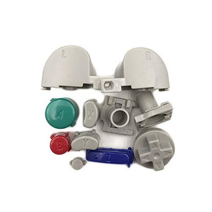Colorful L R Right Left Trigger Buttons D-Pad Mod Kit Set Full Button Joystick Thumb Grip Thumbstick for NGC Controller Replacement Parts 1