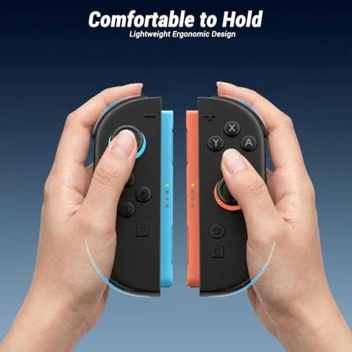 JORREP Controller for Nintendo Switch, Wireless Switch Controllers for Switch 2, Magnetic Installation/Mouse Operation/HD Rumble/Wake-up/Screenshot