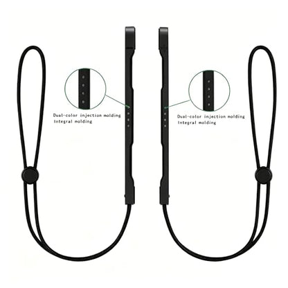 Arvytosty Magnetic Wrist Straps for Switch 2 Joy-Con, Adjustable Lanyard with SR/SL Buttons, Compatible with Switch 2 Mouse Mode, Replacement Wrist Strap Accessories (Black-4 Packs) - color: Black-4 Packs