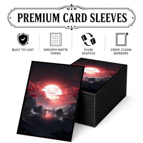MTG Card Sleeves Matte -100 PCS Trading Card Game, Size 2.6 x 3.6 inches, Suitable for All TCG Card Games Protective (Redyue) - color: Redyue