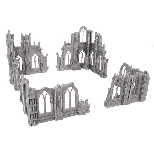 Sci-Fi Ruin Set 2 Bundle (2 Sets) for Wargames and RPGs 28mm 32mm Miniatures - style: Two Sets