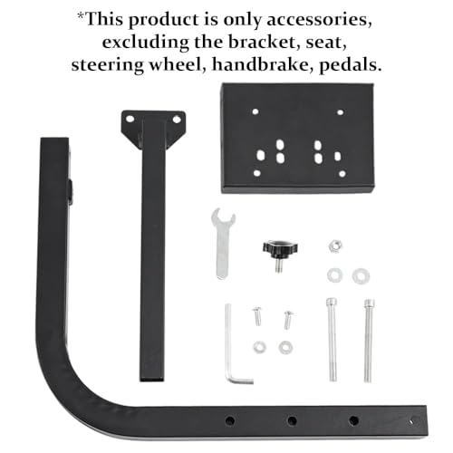 Marada Racing Game Bracket Gear Lever Accessories Fit for Our Race Simulator Cockpit,30MM Assemble Pipe for Driving Sim Steering Wheel Stand