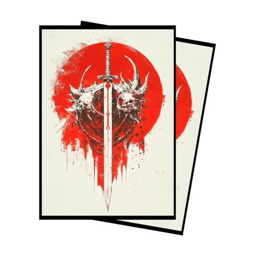 Red-White Guild - MTG Card Sleeves, 104ct, Standard Size, Smooth | Perfect for Double Sleeving, Smudge Resistant Matte Back, Standard 66x92mm - Compatible with Magic The Gathering & TCG Cards - color: Boros