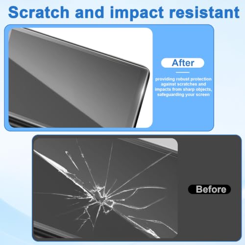 2pcs Screen Protectors for AYN THOR Handheld Console, Glass Dual Display with Anti-Scratch HD Clear & Bubble-Free with Cleaning Accessories (Upper + Lower Screen)
