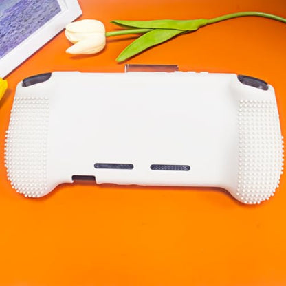 Gamepad Protective Sleeve for ANBERNIC RG556 Drop Protection Cover RG556 Silicone Case Gaming Console Housing Shell (White) - color: White