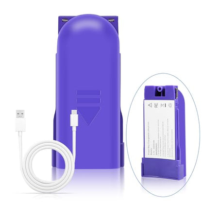Bisenkud 2000mAh Rechargeable Battery Pack for Swiffer Power Mop | Lithium-Ion Battery Holder, 500 Cycles, Up to 3 Years, Built-In Charging Port, 1 Pack