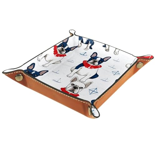 Bulldog Anchor Dice Tray Dice Rolling Tray Folding Dice Holder for Dice Games, Like RPG, DND and Other Table Games - color: Multi 7