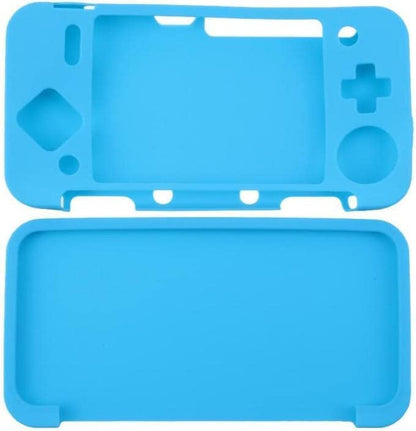 Tekmihat Soft Rubber Silicone Cover Case Protector for New 2DS XL LL Console Full Body Protective Skin Shell (Blue) - color: Blue