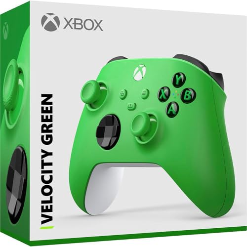 Microsoft QAU-00090 Xbox Wireless Dual Controller Bundle (Velocity Green) for Xbox Series X|S, Xbox One, Windows PC, Android and iOS - color: Velocity Green