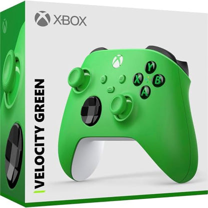 Microsoft QAU-00090 Xbox Wireless Dual Controller Bundle (Velocity Green) for Xbox Series X|S, Xbox One, Windows PC, Android and iOS - color: Velocity Green