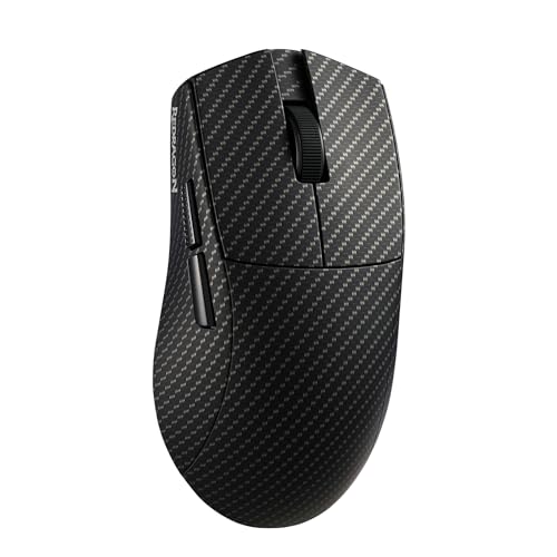 Redragon M916 Plus Carbon Fiber Tri-Mode Gaming Mouse, 49G Ultra-Light 45K DPI Mouse w/Ergonomic Natural Grip Build, Full Programmable Buttons, Software Supports DIY Keybinds & DPI - color: Carbon Fiber, style: 1K Hz